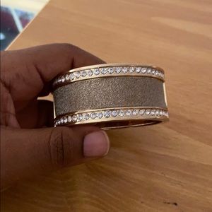 Gold cuff bracelet